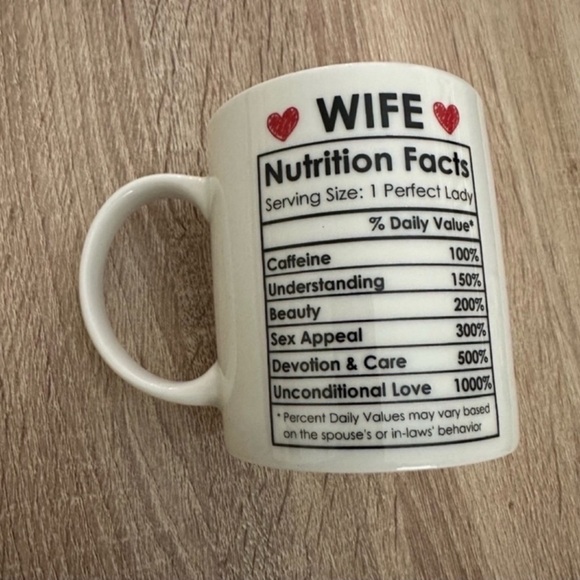 BEVERAGE MUG 11OZ “WIFE” - Picture 2 of 9